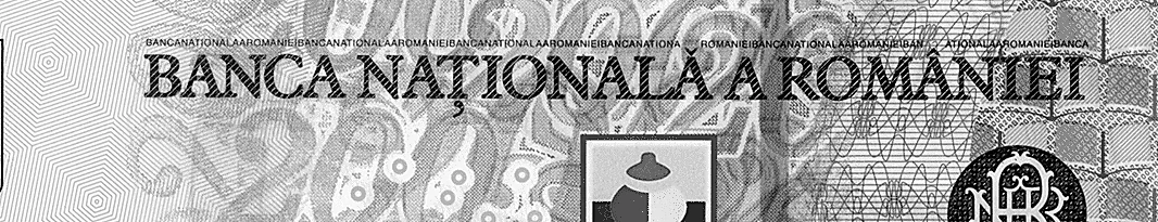 Fragment mărit al inscripției NAȚIONALĂ de pe bancnota de 200 lei, cu semnul ascuțit deasupra literei Ă